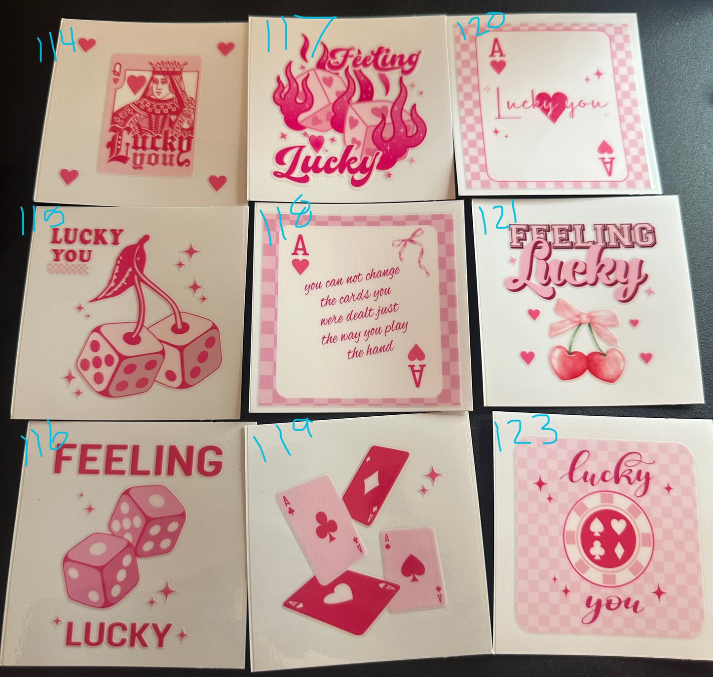 Half Decals - for cups only will not ship extra decals -
