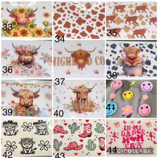 Decals - add when purchasing a cup only -