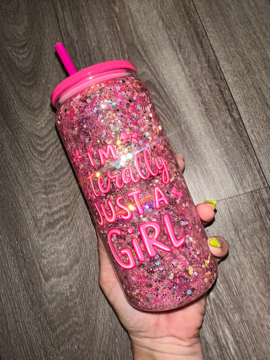 Custom snow globe cup -12 oz - 16oz