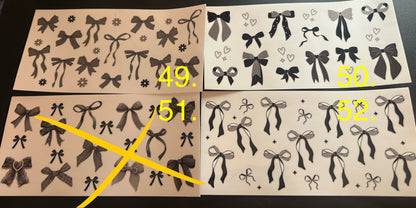 Decals - for cups only will not ship extra decals -