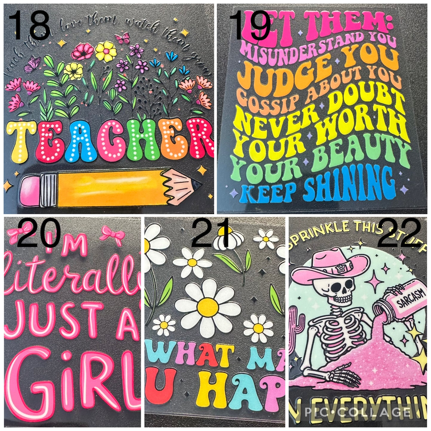 Decals - add when purchasing a cup -