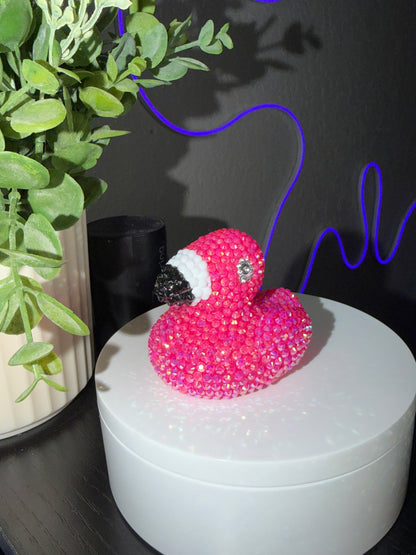 Rhinestone Duck - Flamingo