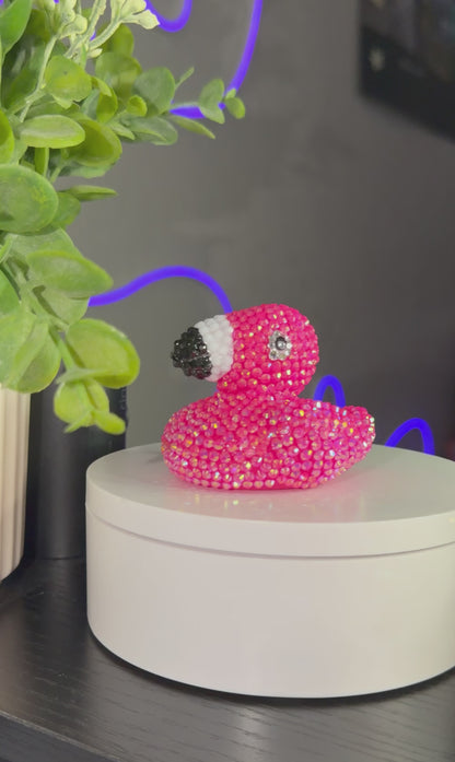 Rhinestone Duck - Flamingo